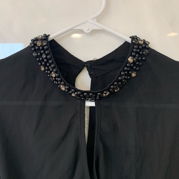 Bellatrix Sleeveless Top w/ Beaded Collar (Small) - Picture 2 of 2